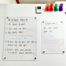 투명 메모보드 자석 부착 아크릴 메모판 20X30 shn+4523to