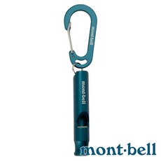 mont-bell 鋁合金緊急哨子, MALD野鴨藍綠/灰藍, 1個
