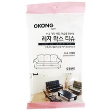 오공 레자 왁스 티슈 인조 가죽 얼룩 제거 12매입 1(개) 5651PN