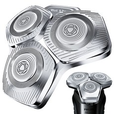 필립스 면도기날 SH71/50 다양한 모델 S5000 S7000 호환 교체용 호환 헤드 SH60/70, 1개, 실버