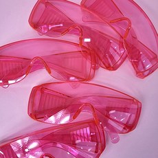 킹잼파티 워터밤 고글 여름 페스티벌 인싸안경 흠뻑쇼 고글 5개, 핑크5개