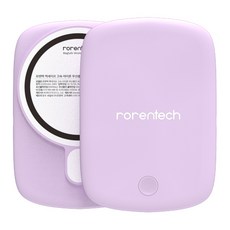 로랜텍 파스텔 아이폰 맥세이프 갤럭시 고속 무선충전 보조배터리 QC3.0 10000mAh, 퍼플, MB-15