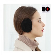 끈없는귀마개 방한귀마개 자전거 등산 겨울 귀도리 귀덮개 끈없는, 브라운 중_x000D_