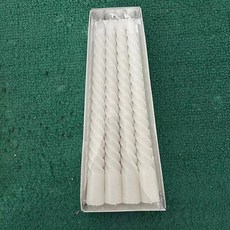 COER CANDLE 經典無煙無味餐燭 20CM 4入組, 1個, 螺紋蠟燭一盒