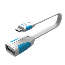 마이크로 5핀 OTG 케이블 5핀 to USB 젠더, 1개, 화이트(VAS-A09), 0.1m