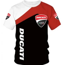 새로운 두카티 레이싱 남성용 티셔츠 프린트 아웃도어 스포츠 빠른 건조 오토바이 반팔 데일리 캐주얼 플러, 04 S, 04 A-red