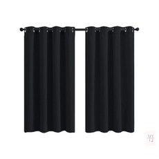 해피바잉스토어 암막커튼 2장 132x160 블랙 암막커튼레일형