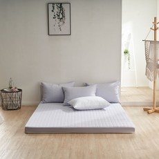 리빙밸류 누빔 라텍스 커버 메모리폼 매트리스 토퍼 카바 패드 시트