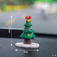 聖誕情侶擺件 樹脂卡通公仔裝飾品 6.4cm高, 1個, 聖誕樹[【kiss】