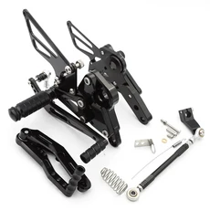 Yamaha FZ-09 MT09 2013-2020 / XSR900 알루미늄 오토바이 리셋 발판 후면 세트 Footpeg Peg Pedal, 01 빠른  Mainland, 02 검정색