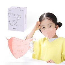 코코핏 컬러 마스크 소형XL 일회용 새부리형 숨쉬기편한, 25개입, 1개, 코랄오렌지
