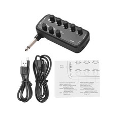베이스 앰프 미니 앰프 휴대용 헤드폰 베이스 전기 악기용 플러그 앤 플레이, [01] for Bass, 1) for Bass, 1개, [01] for Bass