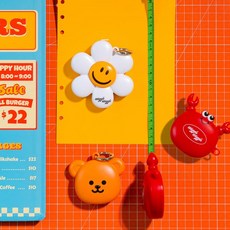 위글위글 휴대용 양면 미니 줄자, Smile We Love