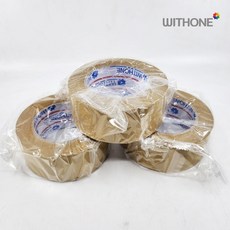 덕성 크라프트 종이 테이프 박스 포장 50mm X 50M, 1개