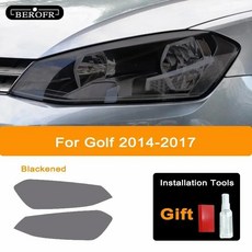 골프 자동차 헤드라이트 블랙 보호 필름 테일라이트 투명 스티커, 8. Golf 14-17 H B, 1개