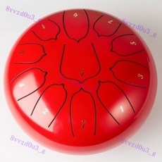 新款15音色空靈鼓 學生忘憂鼓 13音炫音鼓 梵音鼓 初學者樂器, 【10寸11音】-中國紅-早教推薦, 1個