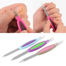골든트리 양면 큐티클제거 밀대 야스리 네일케어 손톱손질정리 손톱줄, 10개, 랜덤색상