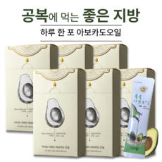 네이처담 아보카도오일 엑스트라버진 아보카도유 스틱 오일 개별포장 낱개포장 스틱형, 6박스, 100g