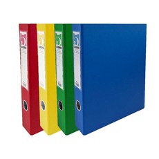 인터탑 플랜 고급형 합지 3공 D링 5cm A4 300매 수용, 4색 혼합(4개), 1세트