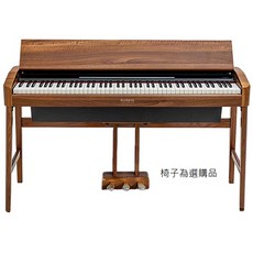 田田樂器Flykeys sk3原木電鋼琴(類ROLAND KF-10)，原木質感外觀，逼真鋼琴音色，靈敏鍵盤，多種音色與節奏, 1個, 電鋼琴, 胡桃木色, SK3