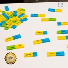 영어 단어 조합 도미노 창의력 퍼즐 교구 언어력 감각발달 아동영어 알파벳, 1개