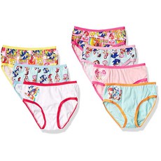 Sonic The Hedgehog 여아용 7팩 100% 면 속옷 사이즈 4 6 8 168871