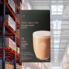커피 더블샷 라떼 14.3g 10T 티타임 교무실 분말 차류 회사 학교, 1