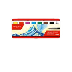 CARAN D'ACHE卡達 塊狀廣告顏料 8色組 (1000.308) 瑞士製 廣告設計 美術繪畫