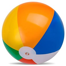 거대 비치볼 60cm 1개 레인보우 PVC 물놀이 공