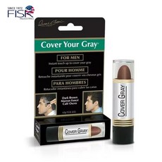 터치-업 스틱 4.2g 립스틱 타입 새치커버 남성용 USA 직수입 정품, 1개, 짙은 갈색