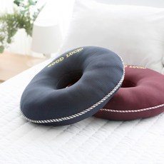 국산 굿럭 도넛 여름방석 냉감 쿠션방석, 1개, 네이비