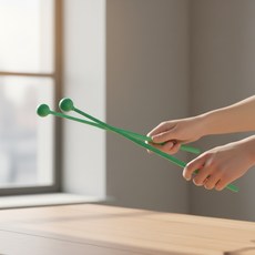 한이용품1 음악 실로폰채 실로폰스틱세트, 그린계열, 1개, 그린