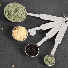 스테인리스 계량스푼 4종세트 베이킹스푼 계량티스푼 계량수저, 계량스푼4pcs