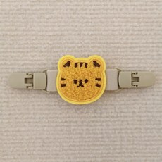 寶寶肩帶防掉夾(兩入) 多功能防掉夾 手帕夾 防滑落夾 可愛調節夾 口水巾夾 平安符夾 擦手巾夾 背包防滑夾, 老虎, 1個