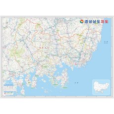 NOWMAP 慶尚南道地圖 護貝 慶南 慶尚道 道路 旅行 全圖, 1個