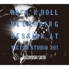 사이토 카즈요시 오디오 CD 앨범 ROCK N ROLL Recording Session at Victor Studio 301 초회 + DVD 특전 자켓 스티커 Type