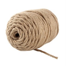 야자수 로프 밧줄 DIY 황마끈 산업용 길이 인테리어 20m, 린넨 로프 6mm 길이100m