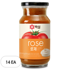 백설 로제 스파게티소스, 610g, 14개