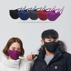 인콘트로 3D 입체 방한 마스크, 그레이, 1개