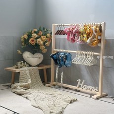 一芯有寵 實木寵物吸盤衣架 家用狗狗貓咪掛衣架 寵物店展示架 - 青檸家居, 1個, 單桿,長94寬30高100cm