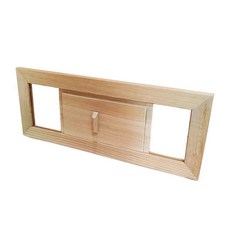 사우나 통풍구 나무 조절식 사우나실 장비 환기 패널 블라인드 그릴 스팀룸용, 1개