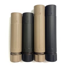 데드에어 샌드맨 14mm역나사 메탈 소음기 장식 레플리카(BK/DE), 1개, 샌드7인치