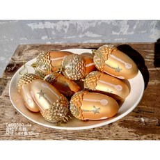 金松子造型吊飾（加大版） 聖誕果實裝飾吊飾 自然風冬季佈置, 1個