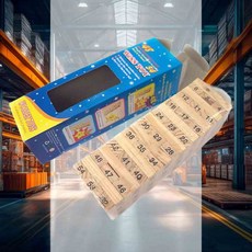 블럭쌓기 51P 두뇌발달완구 블럭놀이 복불복게임 창의놀이 블럭장난감 우드블럭