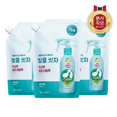 (엘지생활건강)온더바디 코튼풋 발을씻자 풋샴푸 레몬 리필, 500ml, 3개, 3개입