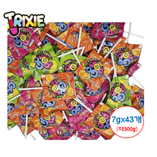 트릭시 고팝 플랫 롤리팝 소분, 43개, 7g
