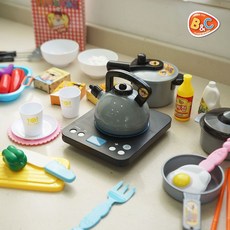 콩순이 요리교실 주방놀이 (인덕션+레시피북+밥솥+냄비+주전자+프라이팬+식기 외), 콩순이 요리교실 주방놀이 (인덕션+레시피북+밥솥+냄비+