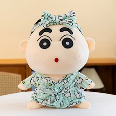 후드티 짱구 인형 파자마 코끼리 짱구 굿즈, 1개, 민트 파자마, 26cm