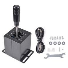 CNRAQR PC USB Simulator Shifter 7+R H Gear for LO GITECH G29/G27/G25/G920 T300RS/GT Compatible w, 7R, 1개