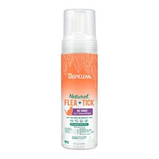 Tropiclean 蚤蜱逃貓用天然驅蚤洗毛精, 1個, 貓用驅蟲乾洗精(7.4oz)218ml, 218ml